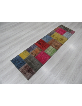 Vintage Colorful Patchwork Mini Runner