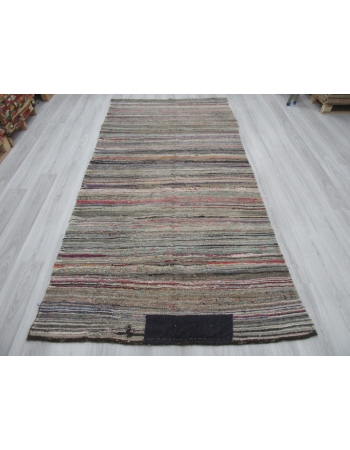 Striped Vintage Decorative Turkish Rag Rug