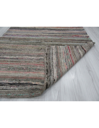 Striped Vintage Decorative Turkish Rag Rug