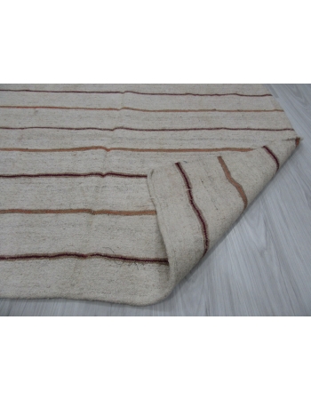 Vintage Striped Turkish Kilim Rug