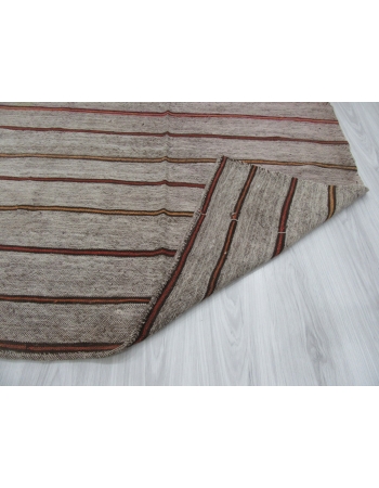 Striped Vintage Turkish Kilim Rug