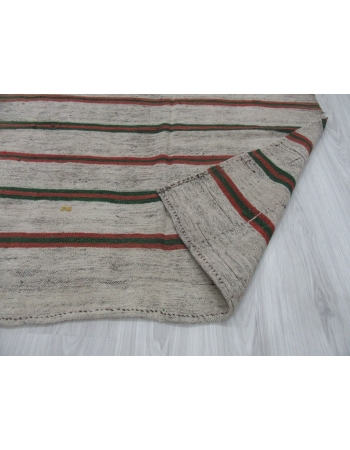 Vintage Striped Turkish Kilim Rug