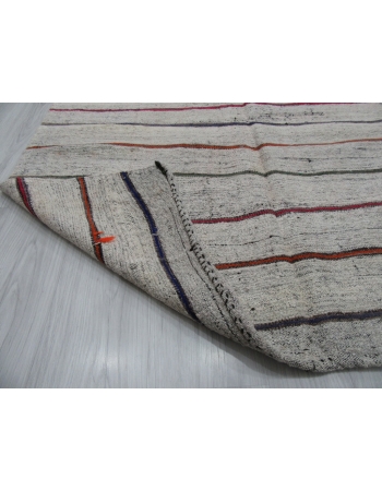 Striped Vintage Decorative Turkish Kilim Rug