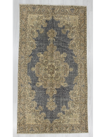 Washed Out Vintage Turkish Oushak Rug