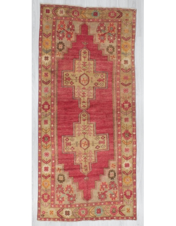 Vintage Decorative Turkish Wool Rug