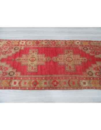 Vintage Decorative Turkish Wool Rug