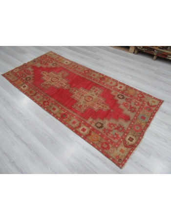 Vintage Decorative Turkish Wool Rug