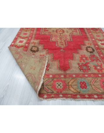 Vintage Decorative Turkish Wool Rug
