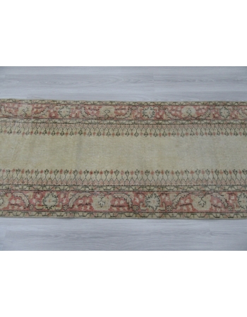 Unique Vintage Turkish Runner Rug