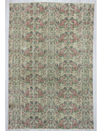 Vintage Floral Turkish Deco Rug