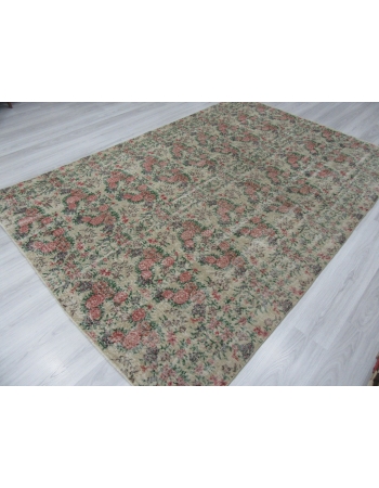 Vintage Floral Turkish Deco Rug