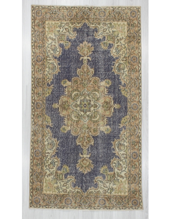 Vintage Medallion Designed Oushak Rug