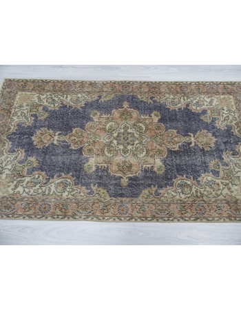 Vintage Medallion Designed Oushak Rug