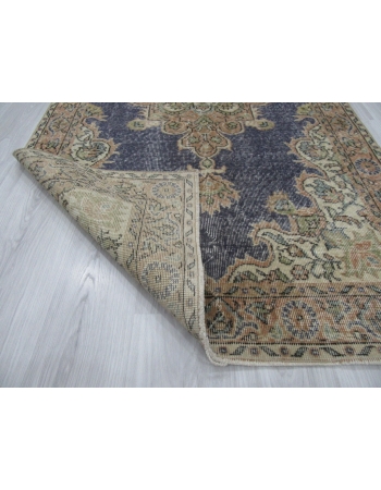 Vintage Medallion Designed Oushak Rug