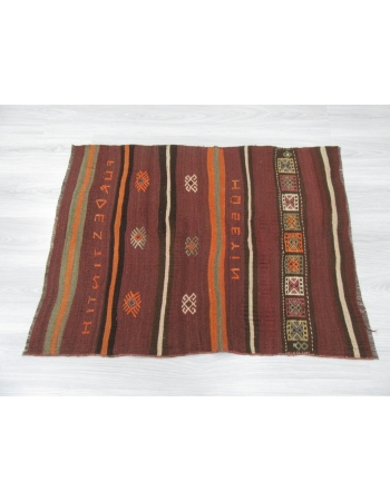 Small Vintage Decorative Kilim Rug