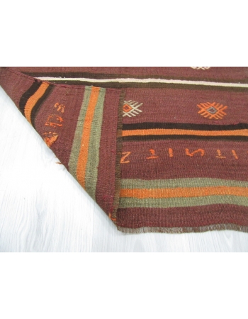 Small Vintage Decorative Kilim Rug