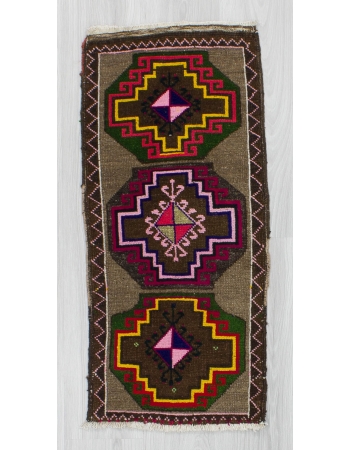 Vintage Geometric Mini Turkish Rug