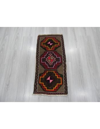 Vintage Geometric Mini Turkish Rug