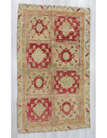 One of a Kind Vintage Turkish Wool Rug