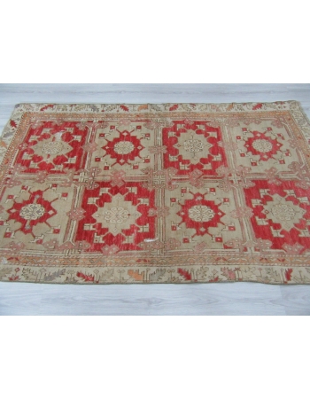 One of a Kind Vintage Turkish Wool Rug