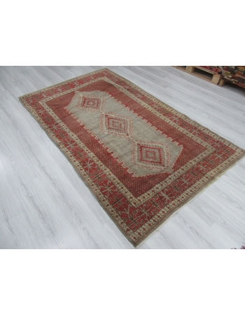 One of a Kind Vintage Turkish Wool Rug