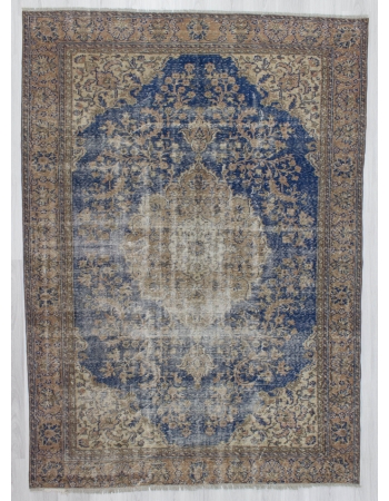 Distressed Vintage Unique Turkish Oushak Rug