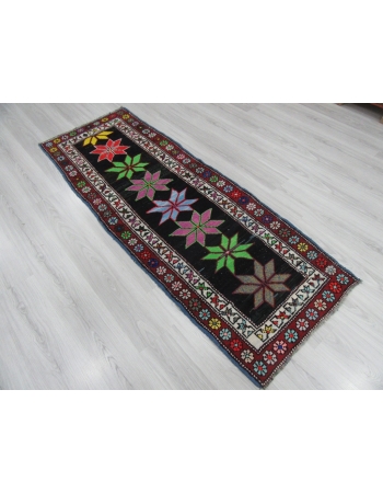 Vintage Decorative Turkish Runner Rug