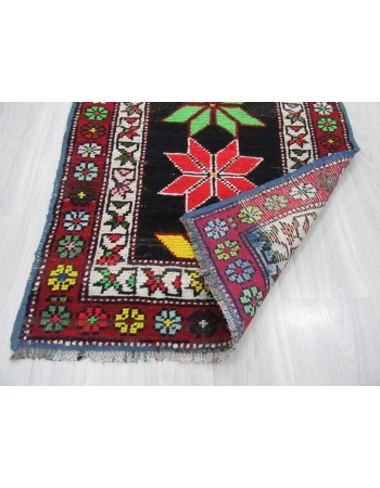 Vintage Decorative Turkish Runner Rug