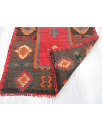 Vintage Decorative Turkish Kilim Runner Rug