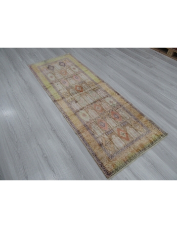 Vintage Turkish kayseri Artificial Silk Rug