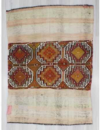 Handwoven Vintage Decorative Small Kilim Rug