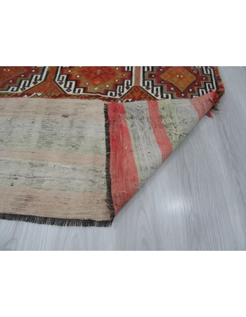 Handwoven Vintage Decorative Small Kilim Rug