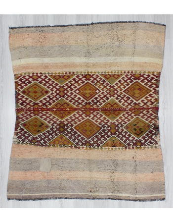 Decorative Vintage Unique Kilim Rug