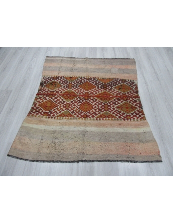 Decorative Vintage Unique Kilim Rug