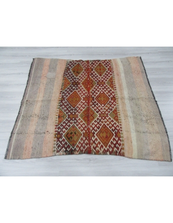Decorative Vintage Unique Kilim Rug