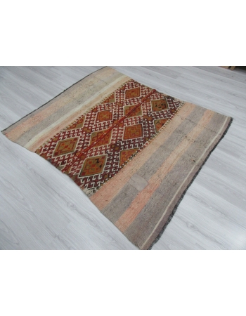 Decorative Vintage Unique Kilim Rug