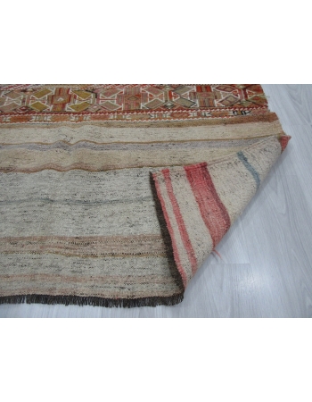 Vintage Small Decorative Turkish Kilim rug