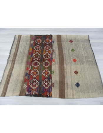 One of a Kind Decorative Small Kilim Rug