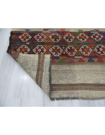 One of a Kind Decorative Small Kilim Rug