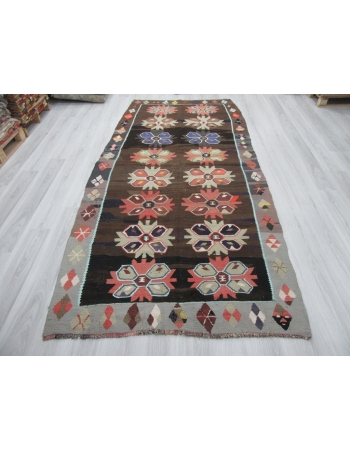 Unique Decorative Vintage Turkish Kilim Rug