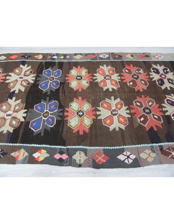 Unique Decorative Vintage Turkish Kilim Rug