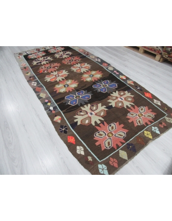 Unique Decorative Vintage Turkish Kilim Rug