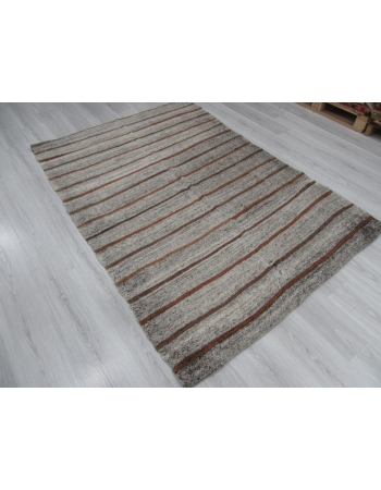 Striped Vintage Modern Turkish Kilim Rug