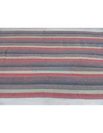 Striped Vintage Turkish Kilim Rug