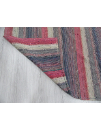 Striped Vintage Turkish Kilim Rug