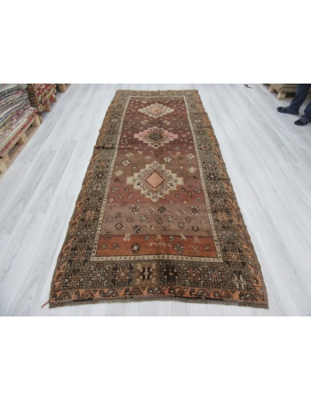 Vintage Unique Turkish Kars Wool Rug