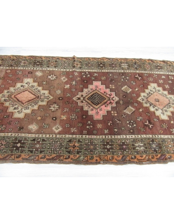 Vintage Unique Turkish Kars Wool Rug