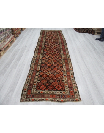 Vintage Decorative Turkish Runner Rug