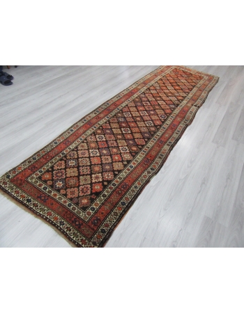 Vintage Decorative Turkish Runner Rug