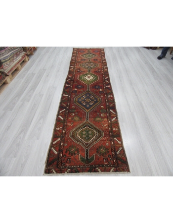 Vintage Decorative Turkish Runner Rug